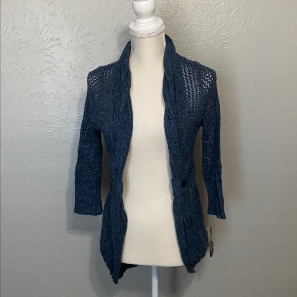 Blue knit Cardigan